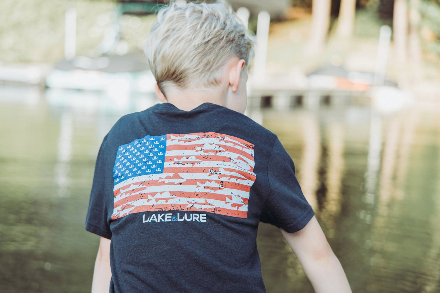 Patriot Fish Blend Tee - Kids