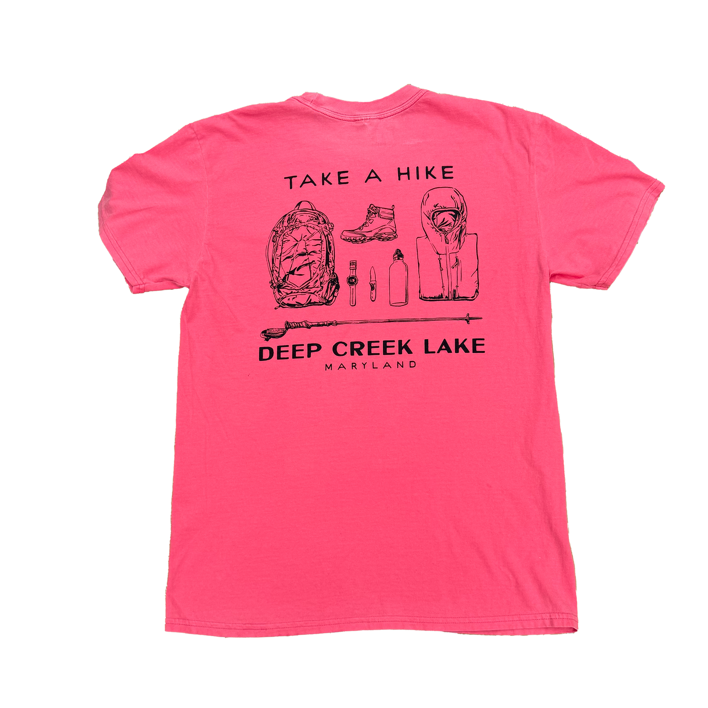 Deep Creek Lake Take a Hike Garment Dyed Tee - Unisex
