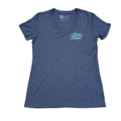 Deep Creek Lake 100 Year V-Neck Tee - Womens